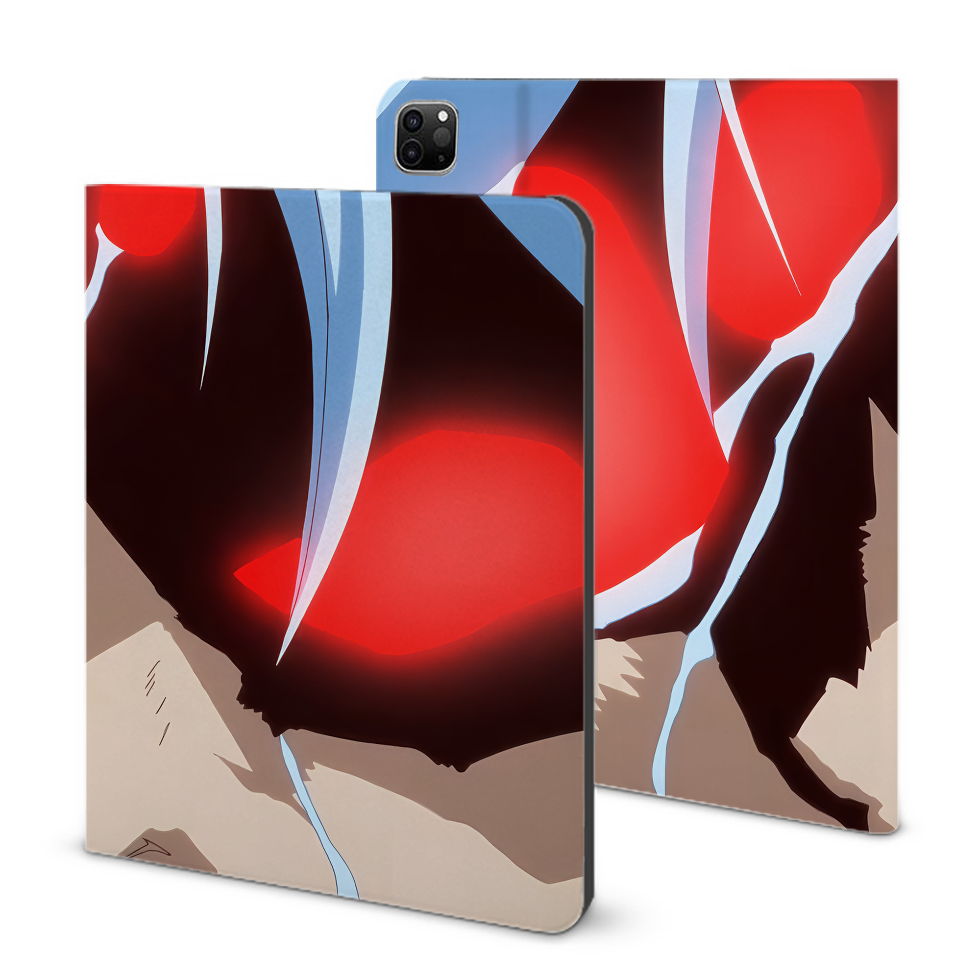 （画像用） 転スラ Regarding Reincarnated to Slime IPad ケース ブック型 PUレザー TPU 耐衝撃 軽量 薄型 ペン収納なし 全面保護 IPad 各モデル対応